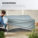 VonHaus Waterproof Garden Bench Cover 2 Seater 420D Oxford 89x134x70cm view 2
