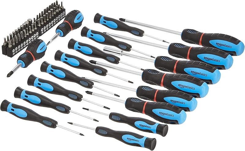 Set di cacciaviti di precisione, a taglio, a croce, Torx, confezione da 58 pezzi, Nero