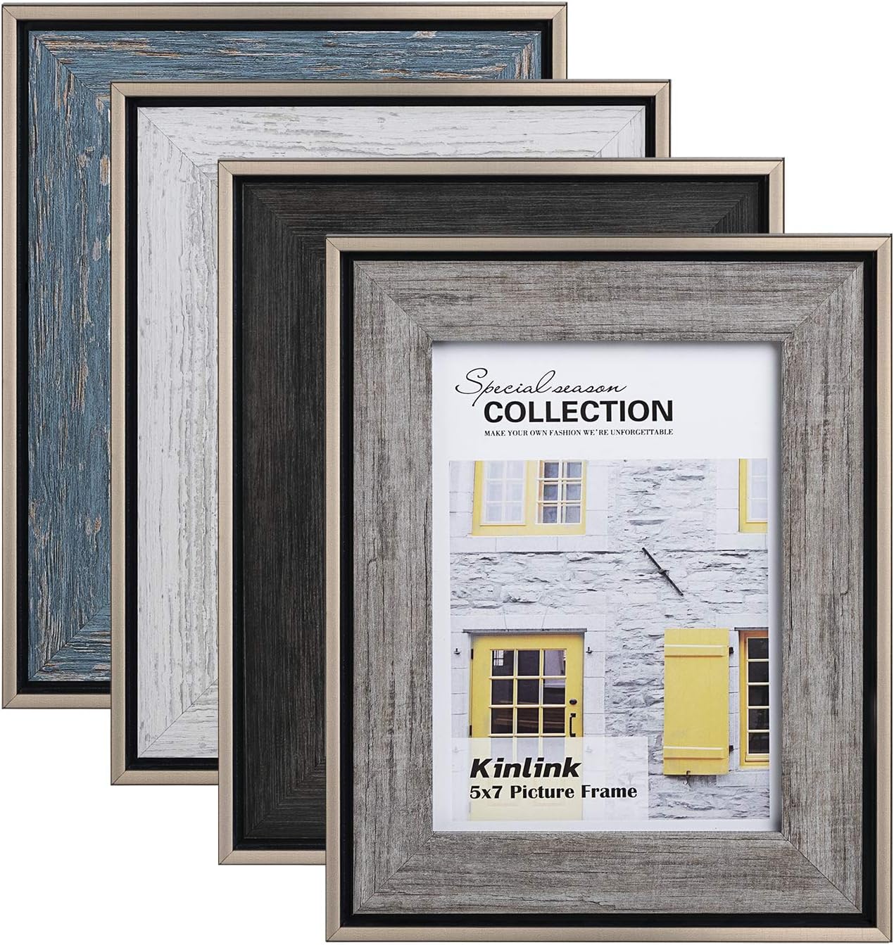 KINLINK Rustic 5x7 Picture Frames 