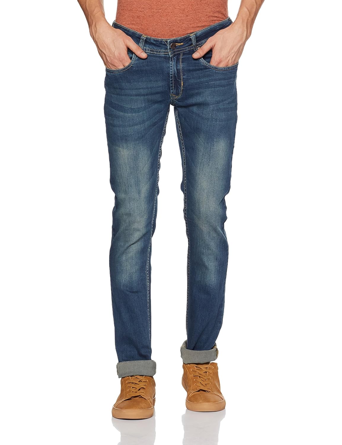 peter england men's skinny fit jeans