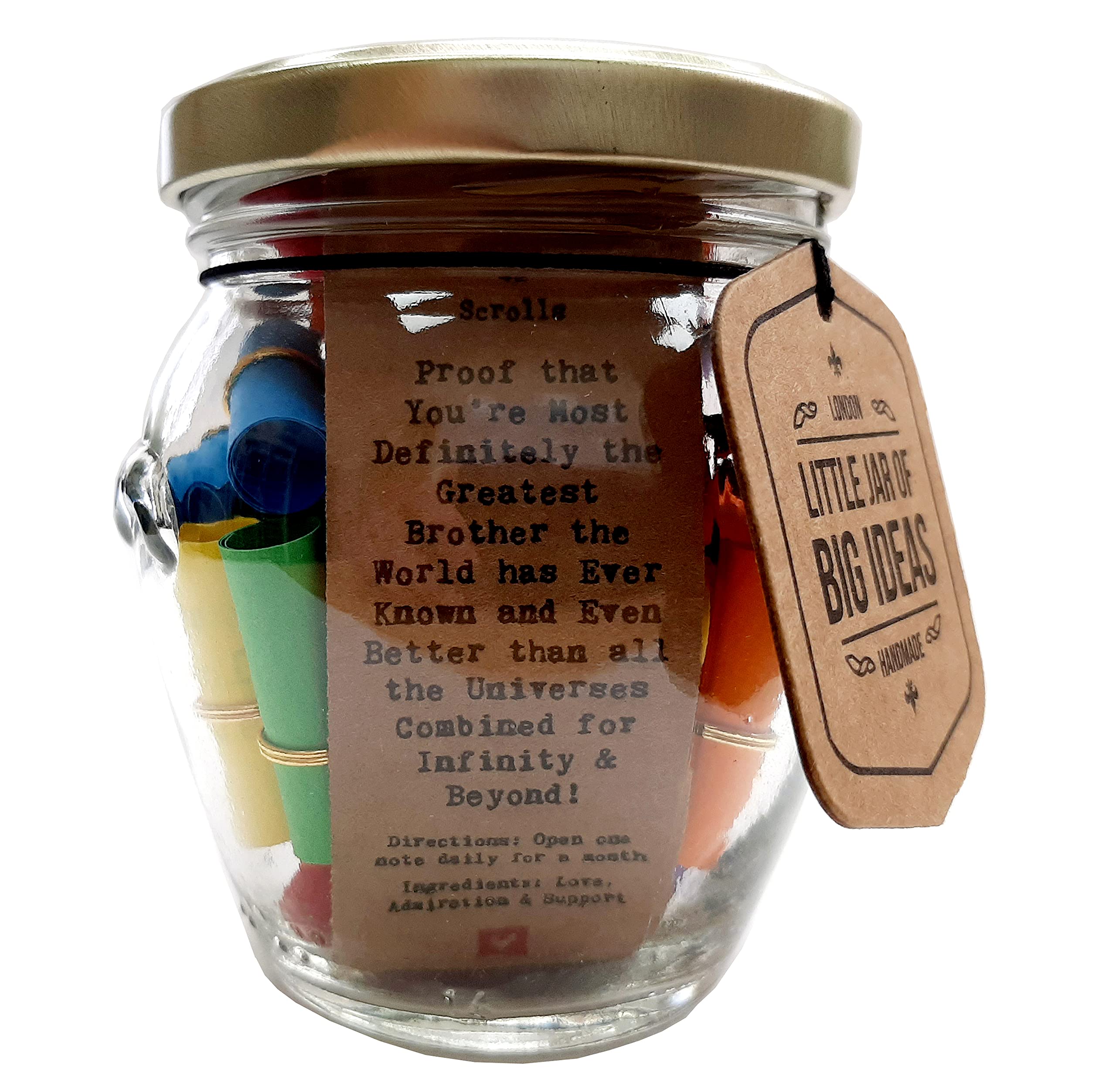 Brother Gift - Proof that You're Most Definitely the Greatest Brother the World Has Ever Known and Even Better than all the Universes Combined for Infinity & Beyond - Brother Quotations (Standard)