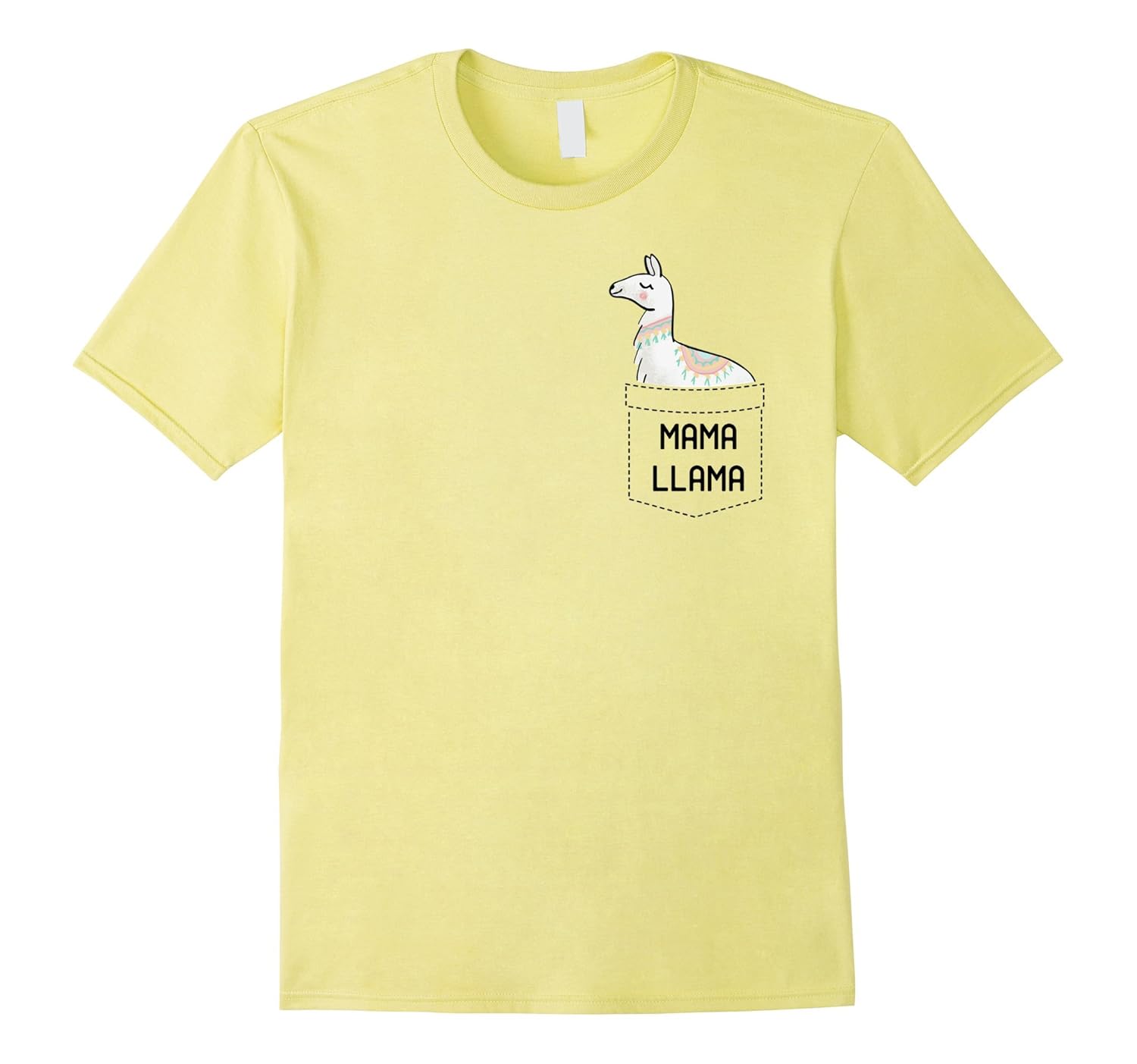 Mama Llama Funny lama Fake Pocket Fashion funny Graphic TEE-ANZ