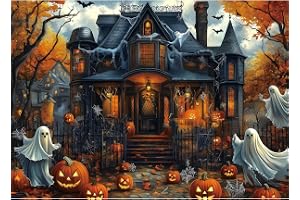 Halloween Haunted House 1000 Piece Jigsaw Puzzle for Adults Spooky Ghosts & Pumpkins Gothic Mansion Challenging 1000-Piece Pu