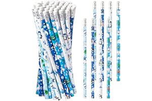 Xqumoi 60Pcs Polar Animals Pencils with Eraser - Winter Theme #2 HB Pencils, School Classroom Student Rewards Back to School Office Supply Party Goodie Bag Fillers Stuffers Birthday Party Favors