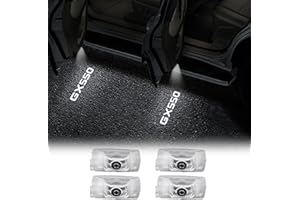 LAIIKER Car Door Light Logo Projection Light Suitable for Lexus GX550 GX550h Fade Free high-Definition LED car Welcome Projection Environmental Foot Light (4 Pieces)