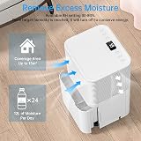 Hangsun DL12 12L Dehumidifier with Digital Humidity Display 24H Timer view 4
