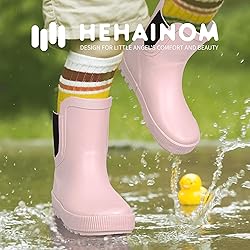 Hehainom Toddler Kids Rain Boots for Girls Boys