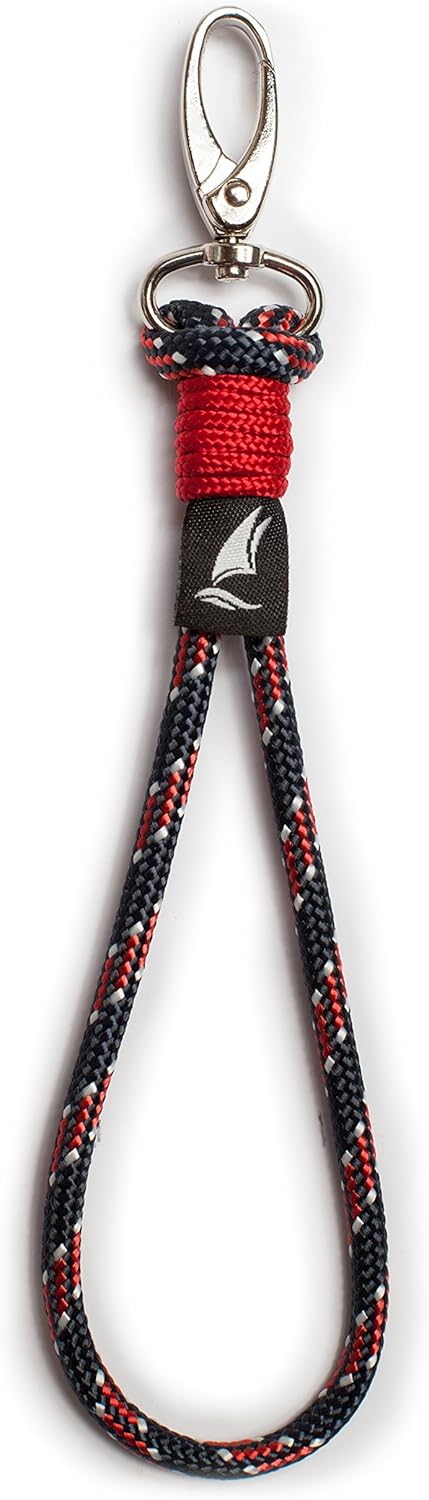 Wind Passion - Nautical Braided Paracord Keychain - Sturdy & Waterproof Unisex Adults Keychain - Victory Blue