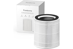 Pureborne PB6866 Genuine Air Purifier Replacement Filter for PB6866 Air Purifier, Pet Version, 1 Pack