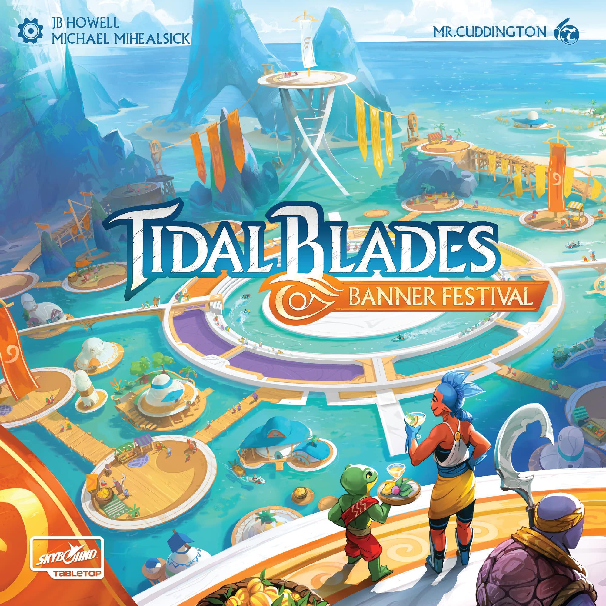 Lucky Duck Games Tidal Blades: Banner Festival - Exciting Adventure Board Game with Stunning Artwork! Strategy Game for Kids and Adults, Ages 8+, 2-5 Players, 30-45 Minute Playtime, Lucky Duck Games
