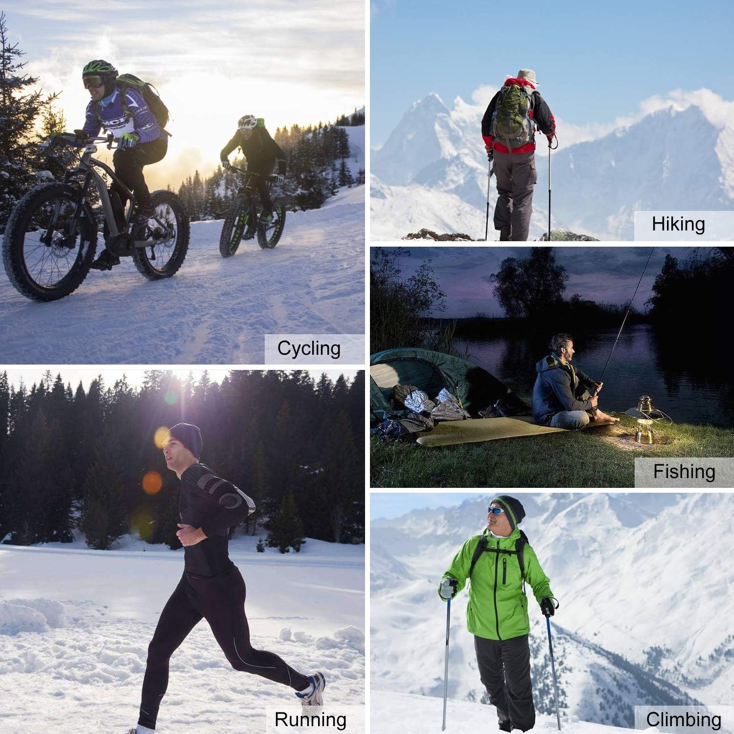 INBIKE Winter Fleece Windproof Thermal Pants for Cycling Running Hiking Outdoor Multi Sports : Clothing