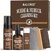 Suede & Nubuck Care Kit, 5-Piece Set with Cleaner, Protector, Suede Brush & Eraser Clean, Microfiber Cloth, Premium Care Kit Protect for Shoes, Boots, Uggs, Furniture, Jackets, Bags and Apparel