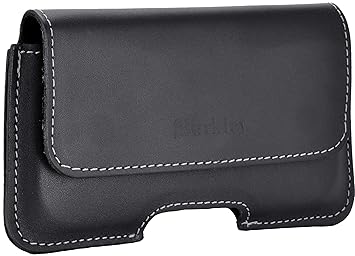 Burkley Slim Gürteltasche geeignet für Samsung Galaxy Note 8 / Note 9 Lederhülle - Handyhülle Case Cover passend für Galaxy N