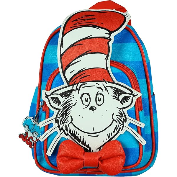 Dr. Seuss Bright Turquoise & Red Cat in the Hat Backpack 10877065_hi?h=630 main image 2