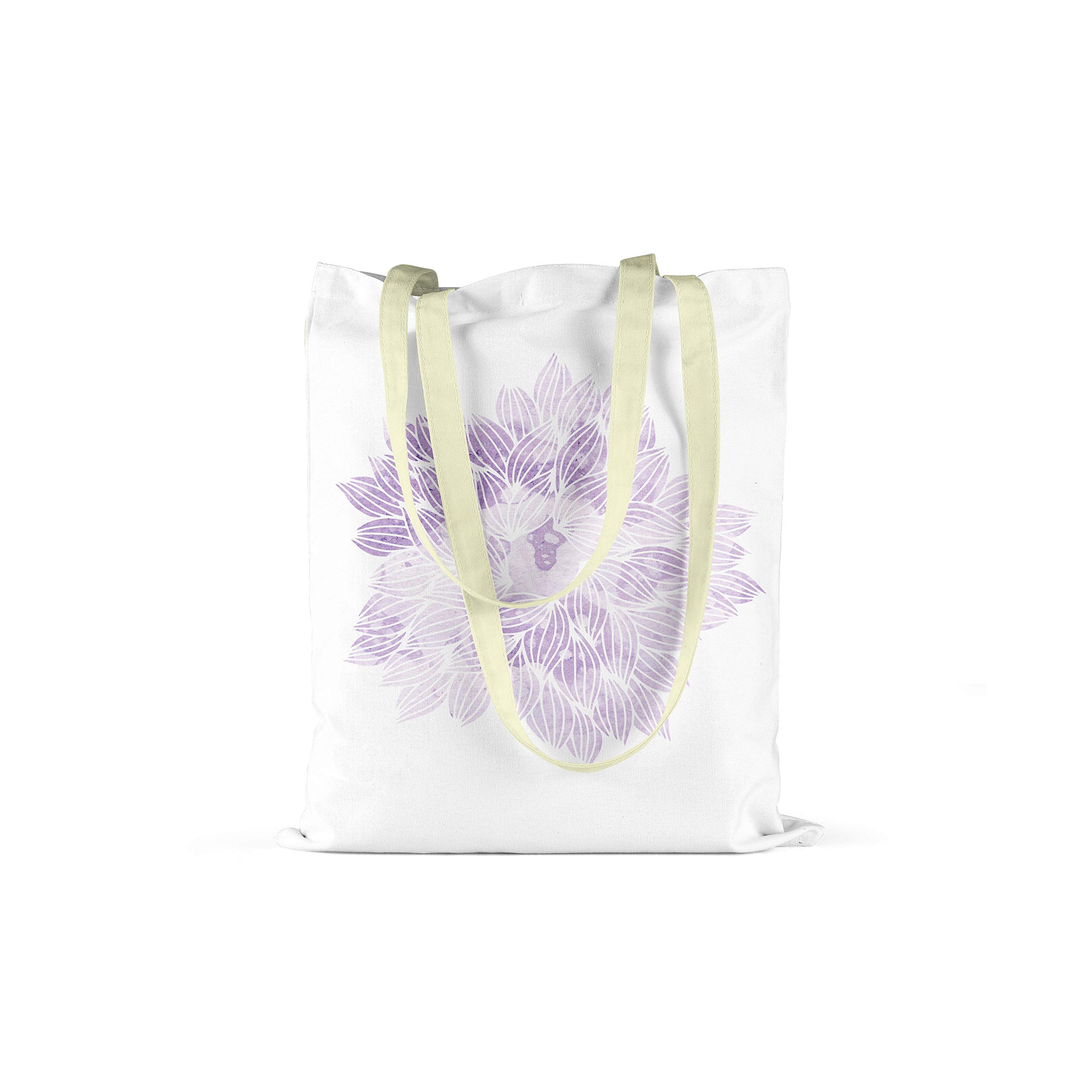 Bonamaison Printed Tote Bag, Reusable Grocery Bag, Shopping Bag, Machine Washable, Foldable, Canvas Cloth Bag with Handles, Size: 34x40 Cm