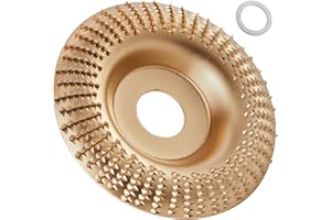 Loyala 1PCS Angle Grinder Wood Carving Disc Set for 4" or 4 1/2" with 5/8" Arbor, Grinding Wheel Shaping Disc for Wood Cutting, Grinder Cutting Wheel Attachments