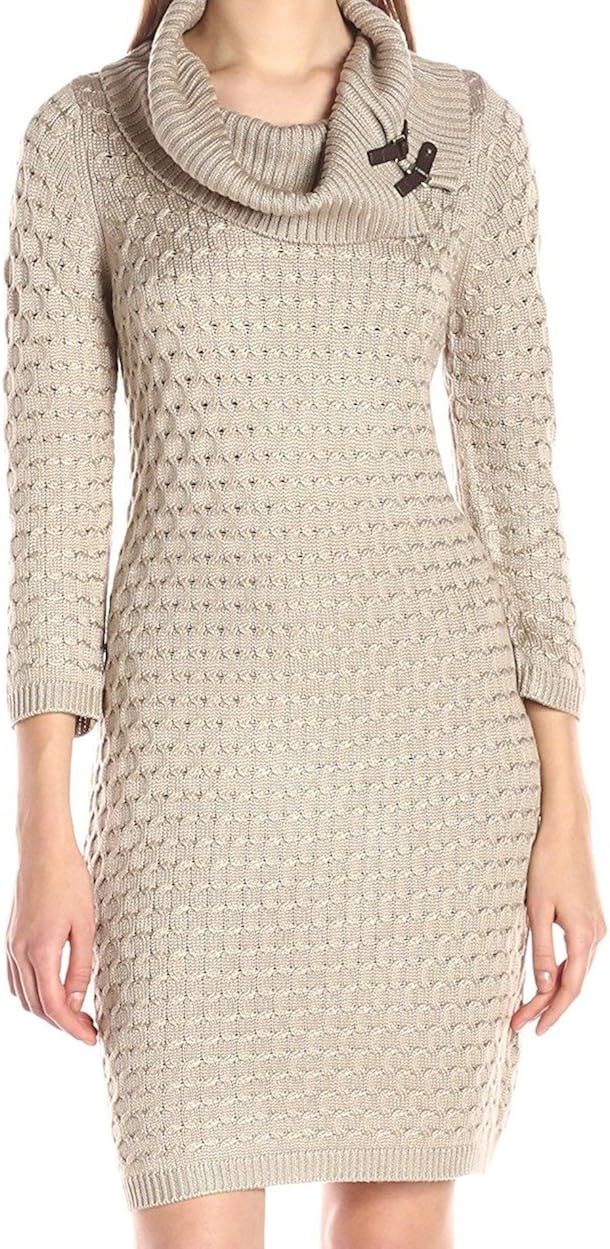 calvin klein turtleneck dress