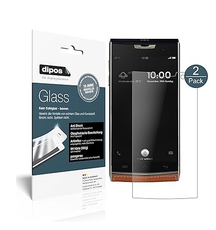 dipos I 2X Panzerfolie matt passend für Doogee T3 Schutzfolie 9H Displayschutz-Folie