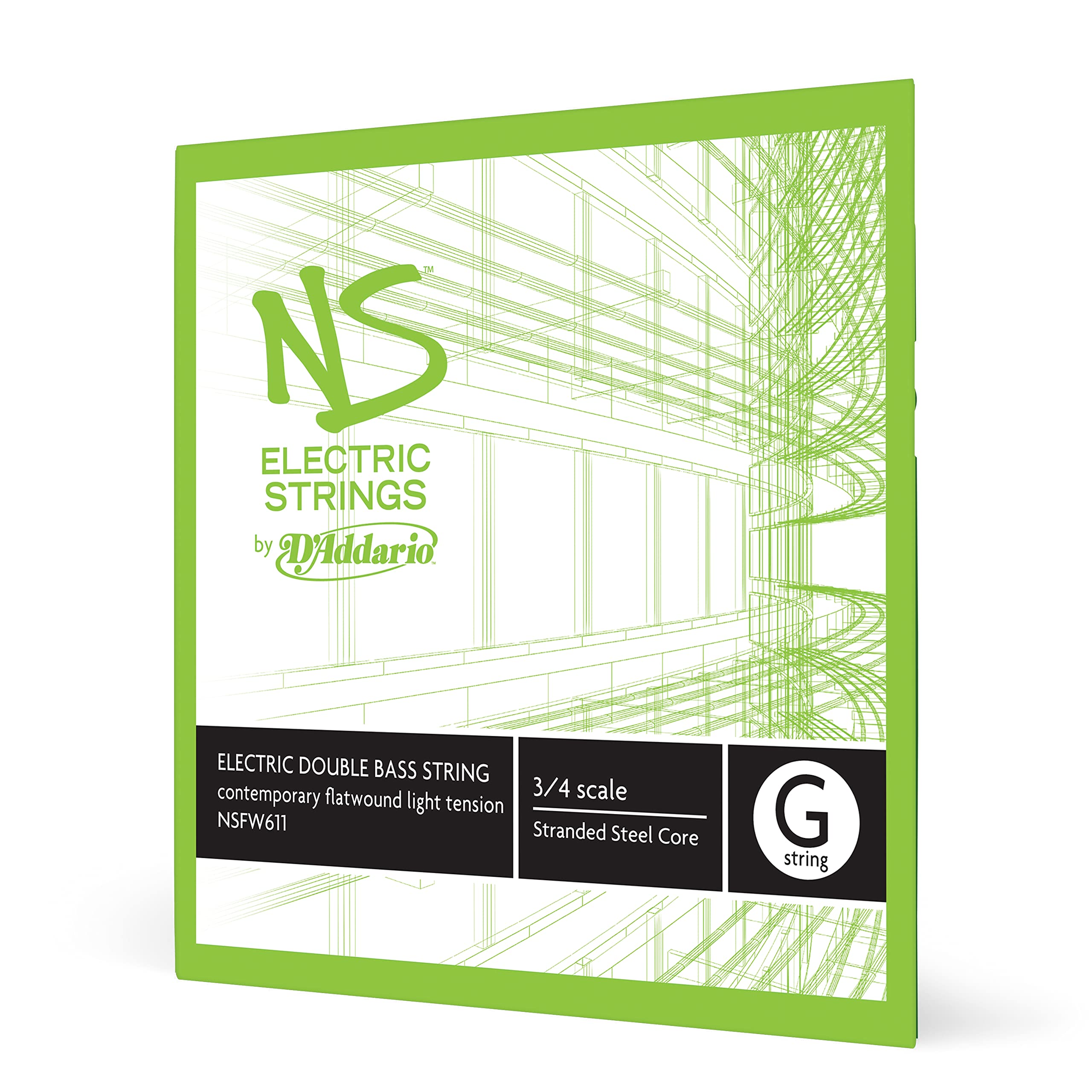 D'Addario NS Electric 3/4 Scale Medium Tension Single G String for Contemporary Bass — image 1