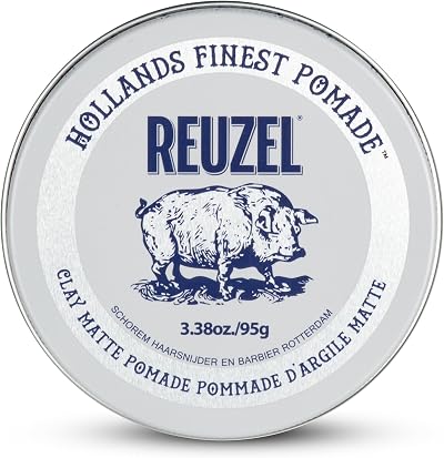 Reuzel Matte Clay Pomade 95g No Shine Medium Hold Hair Styling