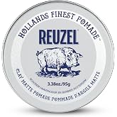 REUZEL Clay Matte Pomade, Medium All Day Hold, Water Soluble Styling, Matte Finish and Flake Free, Easy To Wash Out, For All Hair Types