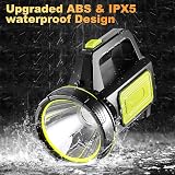 Porcyco LED Torch 1000LM Rechargeable USB 1200mAh IPX5 Waterproof 2 Modes view 5