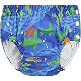 Durio Reusable Swim Diapers Washable Baby Swim Diaper Unisex Infant Toddler Swimming Diapers