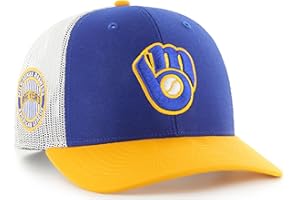 47 MLB Homerun Cooperstown Adjustable Snapback Mesh Trucker Hat, Adult One Size Fits All