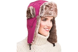 MELIFLUOS DESIGNED IN SPAIN Trapper Hat for Men and Women Russian Warm Fur Ski Fall Winter Hunting