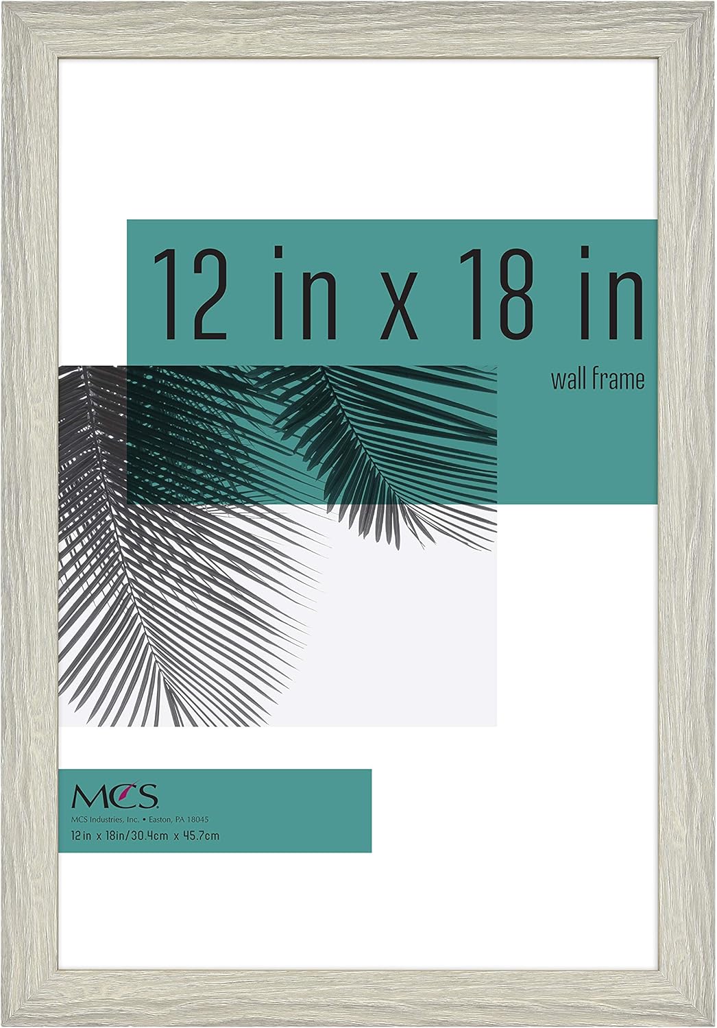 MCS Industries Inc 63722 12x18 Inch Studio Gallery, Gray Woodgrain Frames, 12x18