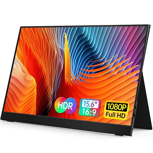 VILVA PORTABLE-MONITOR-FOR-LAPTOP – 15.6” 1080P FHD IPS DISPLAY...