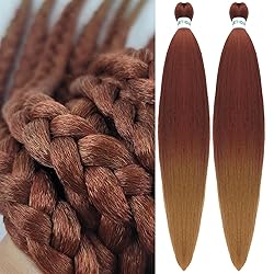 Brown Braiding Hair Pre stretched Ez Braid Pre