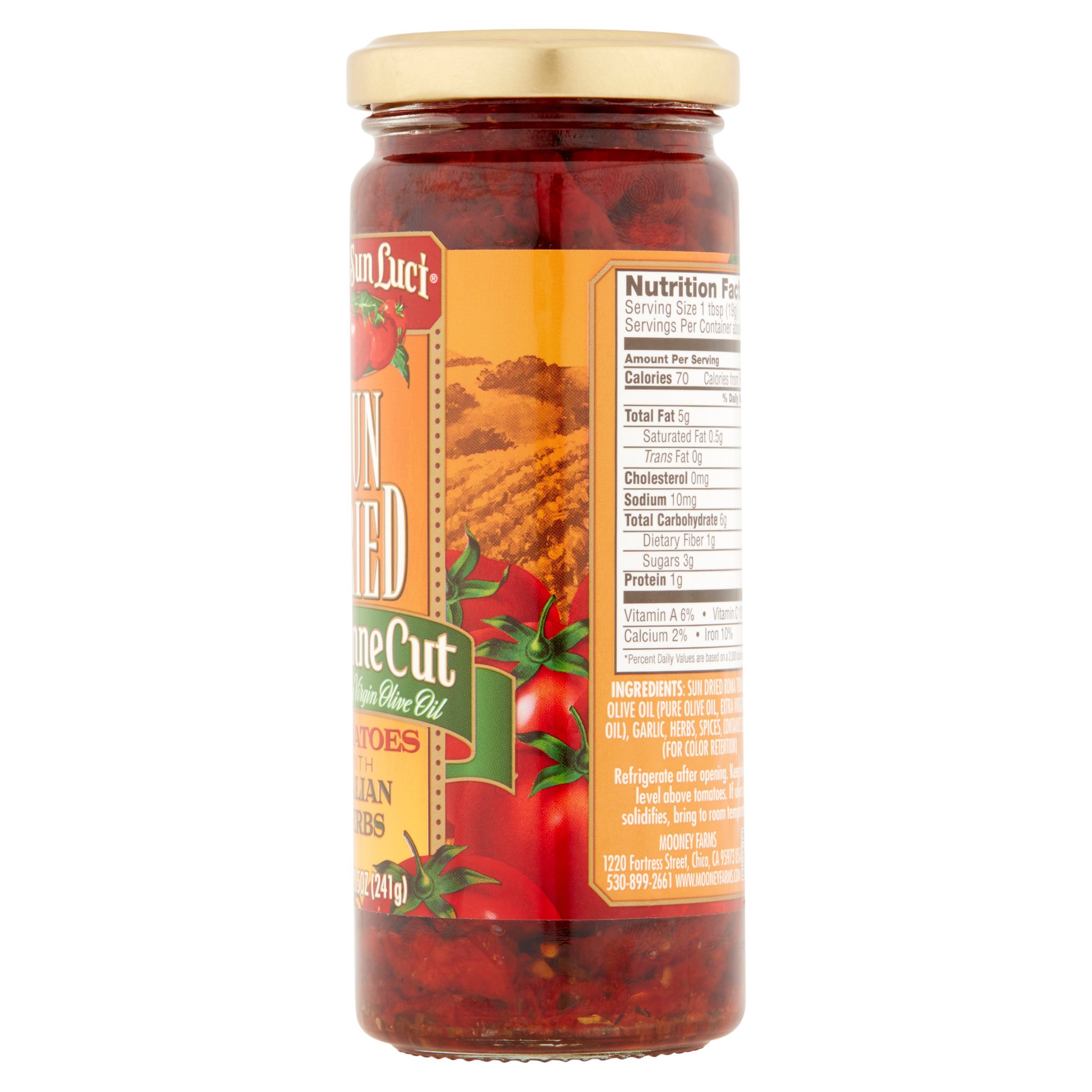 Bella Sun Luci Sun Dried Julienne Cut Tomatoes, with Extra Virgin Olive Oil and Italian Herbs