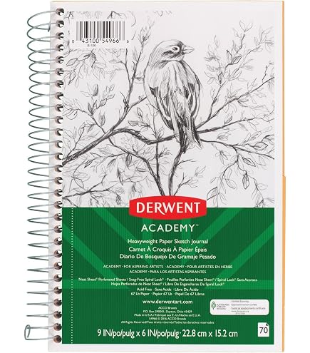 thumbnail image 2 of Derwent Academy Drawing Pad 50 Sheets A4, A3 2 of 12