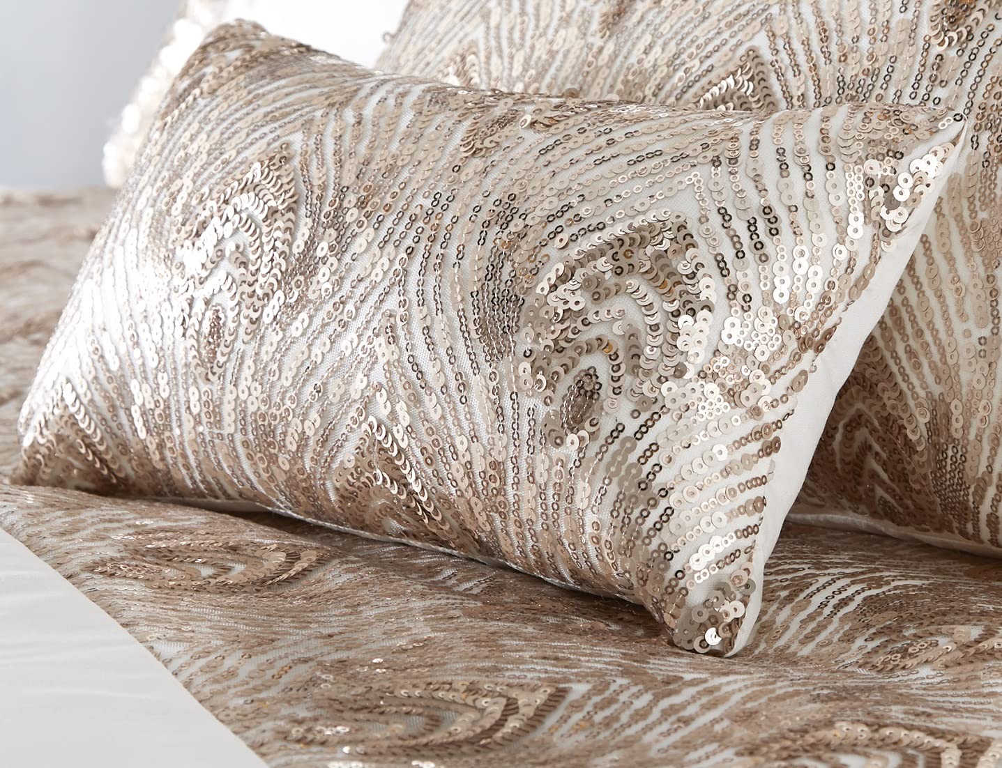 Krista Duvet Cover, Polycotton, Rose Gold, 18 x 32 cm