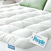 Niagara Sleep Solution Queen Ultra Soft Mattress Topper &mdash; Back Pain Relief | Rayon Derived from Bamboo, 20" Deep Pocket, Breathable Pillow Top Mattress Pad, Perfect for Hot Sleepers, Green