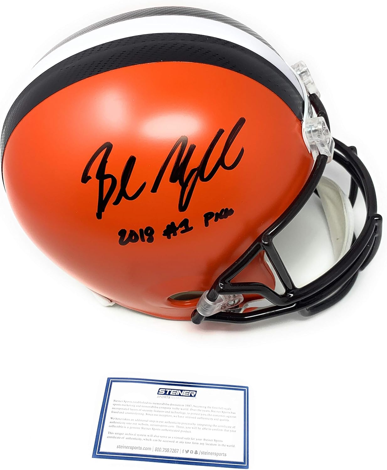 baker mayfield signed football
