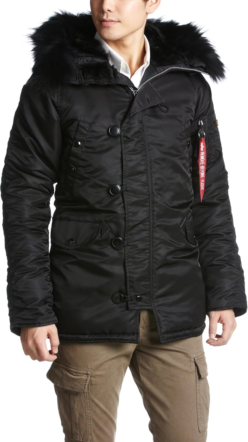 Amazon アルファインダストリーズ Alpha Industries Inc N 3b ミリタリ ジャケット リアルファー Tight Real Fur コート ジャケット 通販