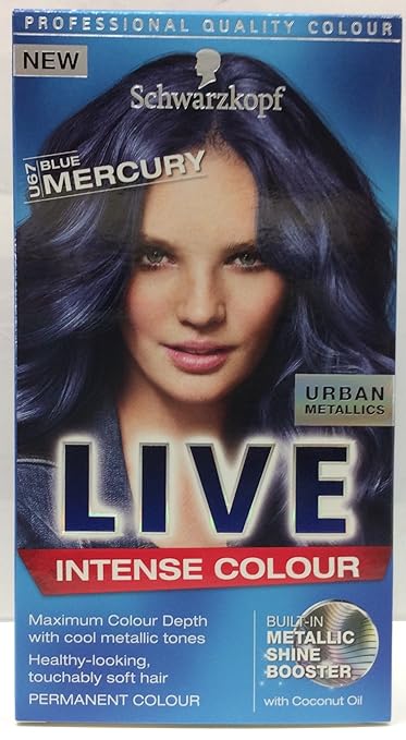 Schwarzkopf Live Urban Metallics U67 Haarfarbe, quecksilberblau