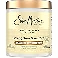 SheaMoisture Leave In Conditioner Jamaican Black Castor Oil Conditioner For Hair To Soften and Detangle Hair 20 oz