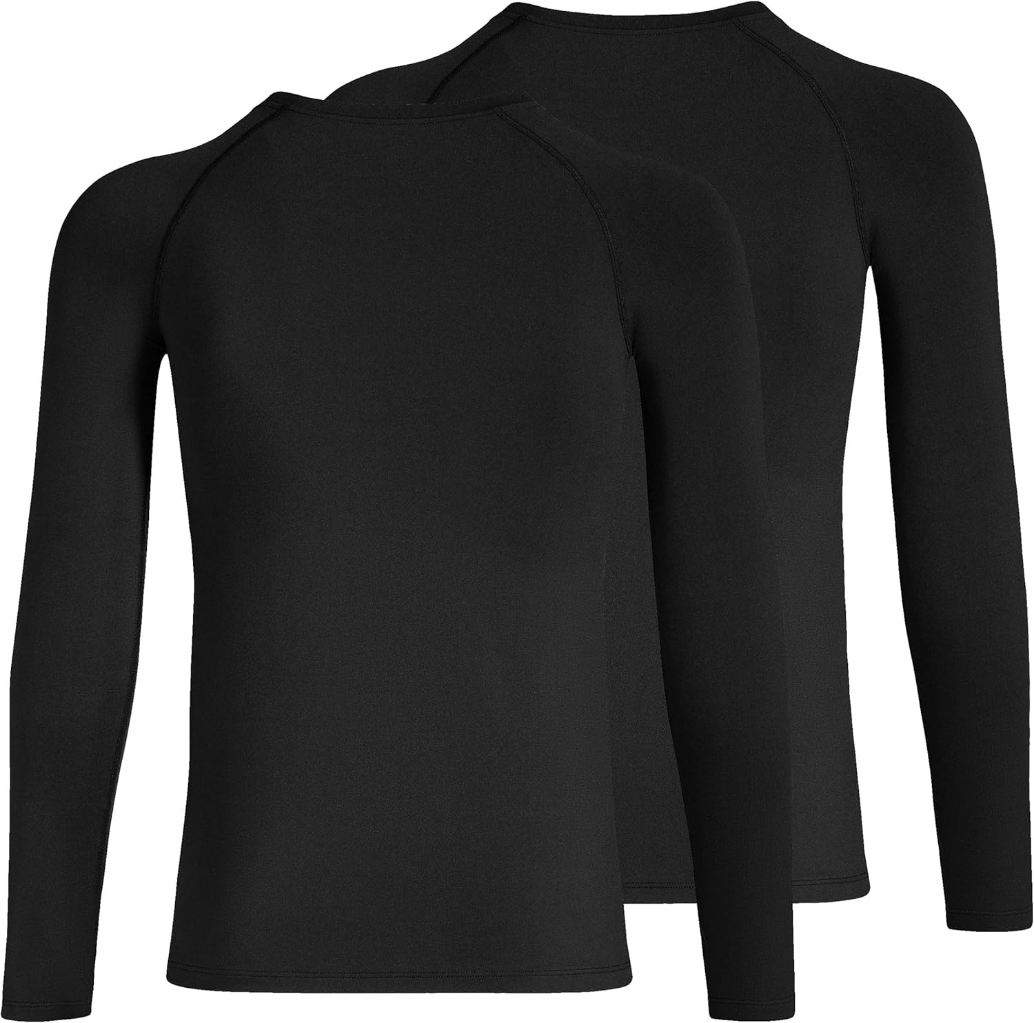 Boys' Compression Shirt Youth Fleece Thermal Long Sleeve Cold Gear Undershirts for Boys: Clothing