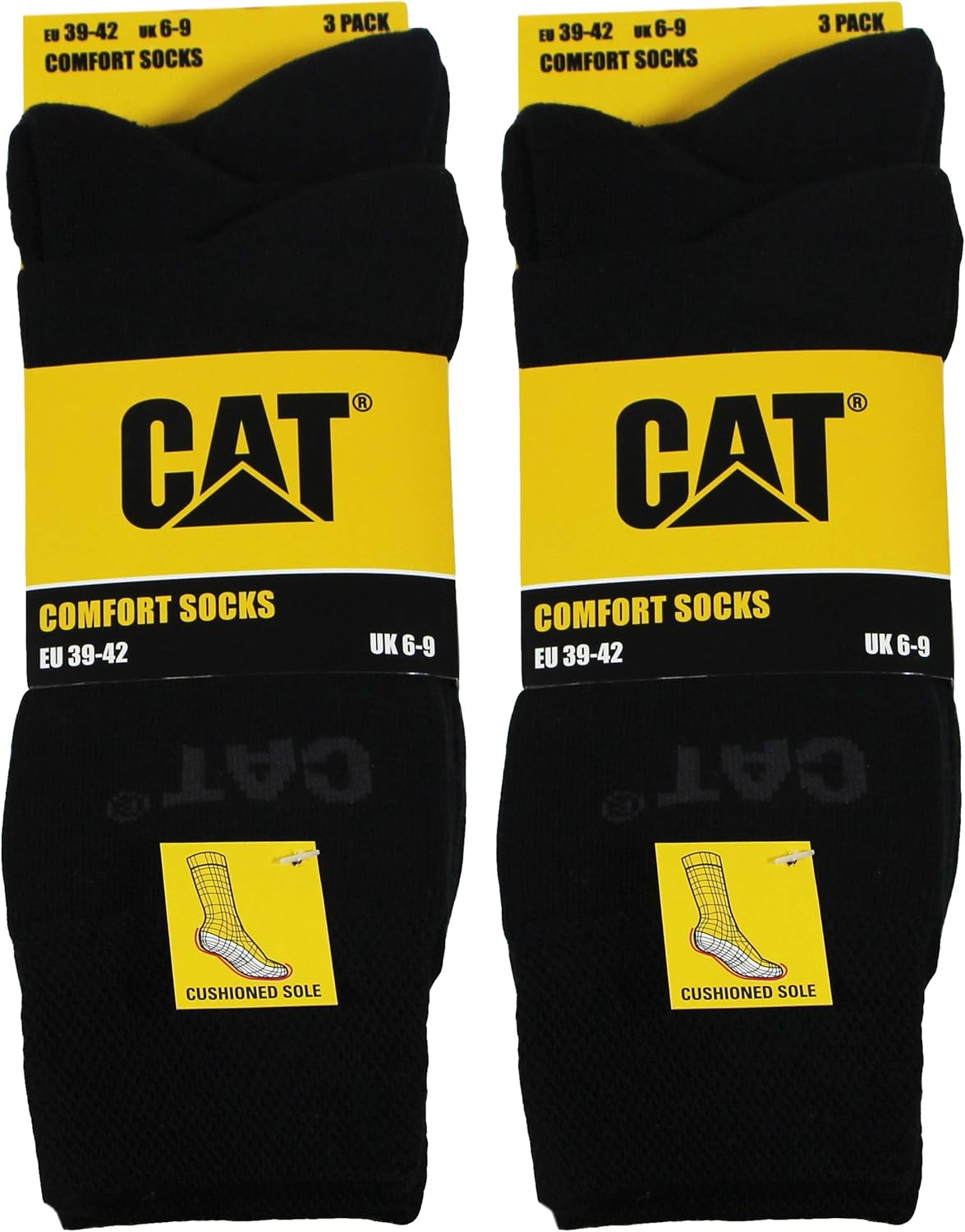 Caterpillar Comfort Socks 6 Paar super Komfortable DressSocke mit