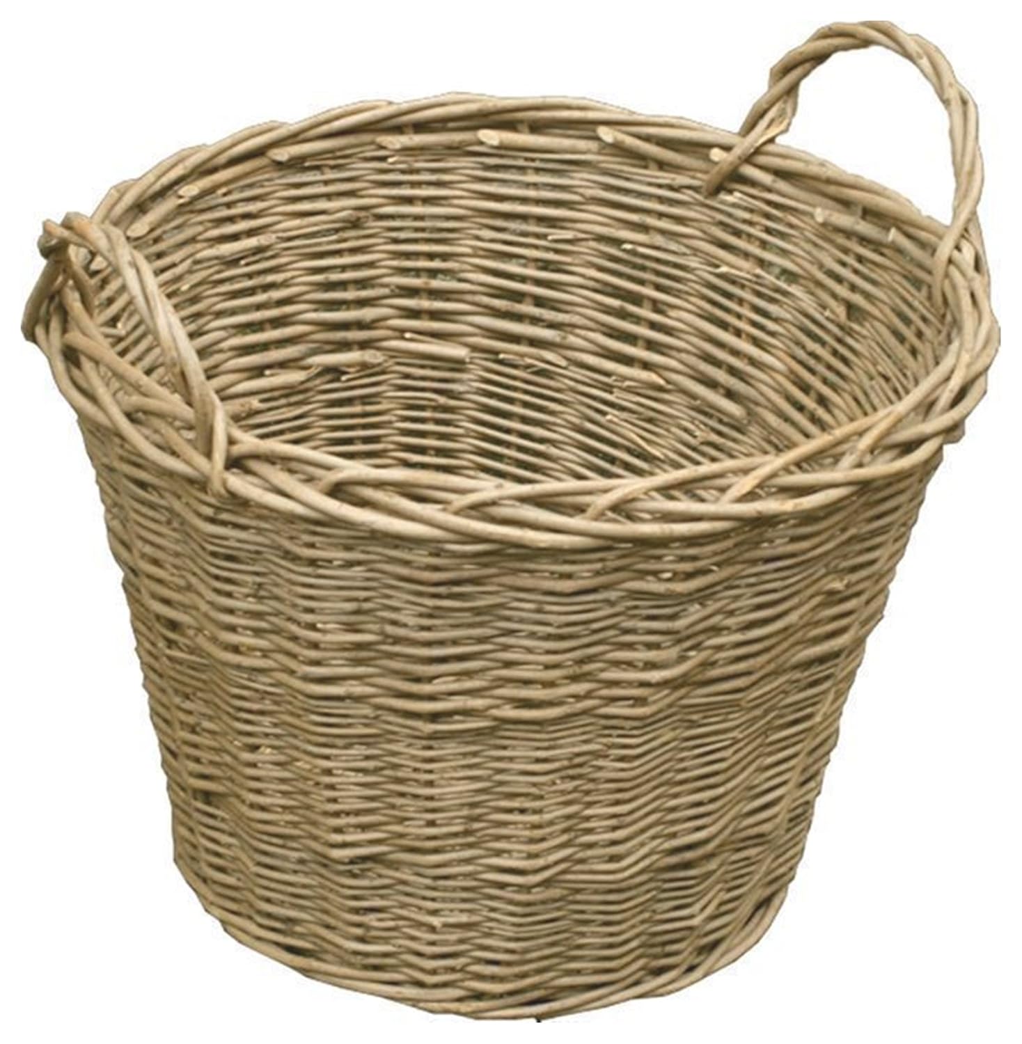 Red Hamper Somerset Log Basket with Lining, Wicker, Brown, 51 x 51 x 37