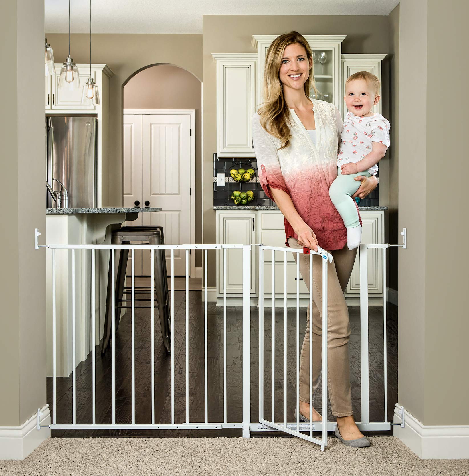 regalo 76 inch super wide configurable baby gate