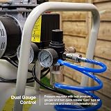 Hyundai 50L Portable Air Compressor 750W 2HP Oil Free Direct Drive 118psi view 3