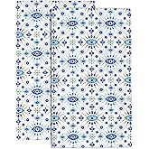 Wotinsi Hand Towels Set of 2 Evil Eye Towels for Bathroom Soft Absorbent Decorative Hand Bath Towels Dish Towels for Kitchen Sports Gym Yoga Home Decor 14 x 28 in