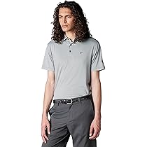 Callaway Men's Fine Line Stripe Short Sleeve Golf Polo Shirt