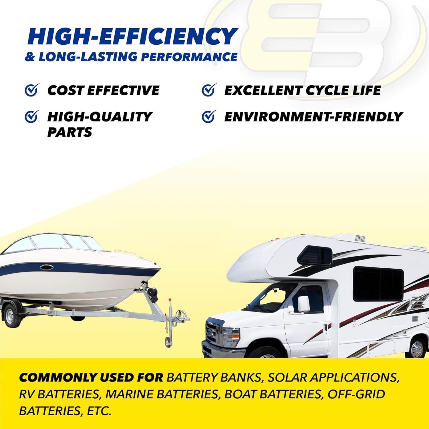 Exell Battery 1/0 AWG Interconnecting Copper Cable, 6-Inch Length with 3/8-Inch Lugs (Red): Automotive