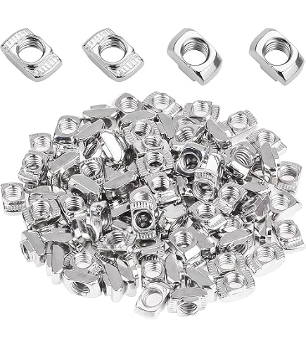 METALLIXITY 5/16-18 Hex Nuts – 50Pcs Black Oxide Carbon Steel, Coarse Thread For DIY, Machinery, And Home Repairs