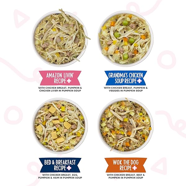 WERUVA MEALS ‘N MORE NATURAL WET DOG FOOD, BELLY BELLY NICE! DIGESTIVE SUPPORT VARIETY PACK, 3.5OZ CUP (PACK OF 10)